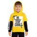 Дитячий теплий спортивний костюм з начосом жовто-чорний "Be Yourself Stay Cool" (р.110-116) 75295 фото 2
